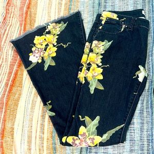 Free People Orchid Denim Bell Bottoms